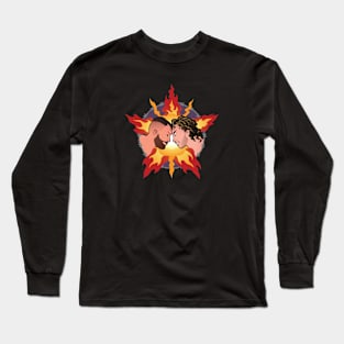 Exploding Barbed Wire Long Sleeve T-Shirt